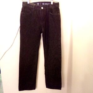 Gap KIDS Black Straight Leg Jeans new no tag size 10 boy
